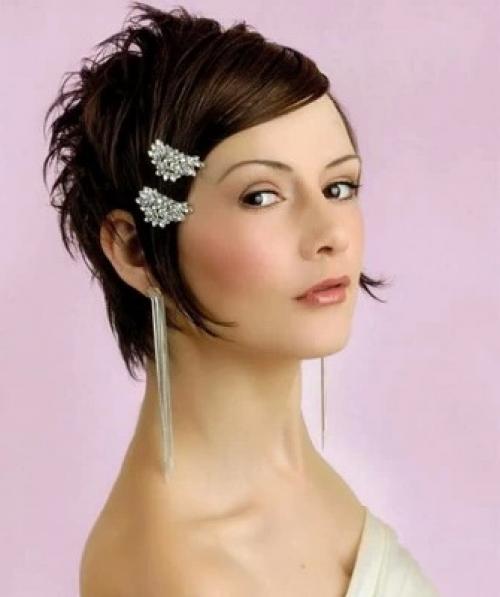 Заколки для коротких волос. Идеи с заколками «автомат» 05 Заколки для коротких волос. Идеи с заколками «автомат» 05