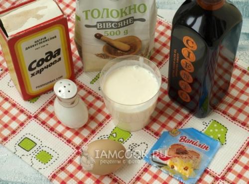 Диетические оладьи из овсяных хлопьев на кефире. Оладьи из овсяной муки на кефире