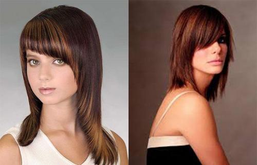 Челка на средние волосы. Как выбрать челку на средние волосы? 25