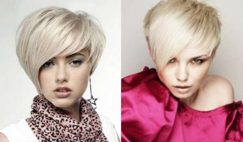 Косая челка