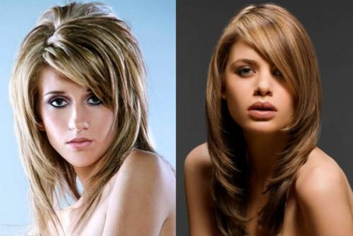 Косая челка