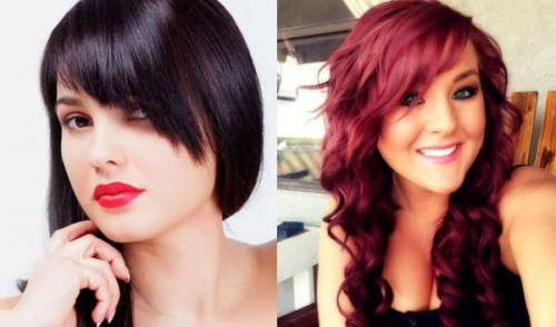 Косая челка