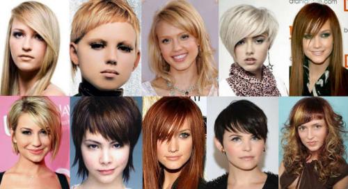 Косая челка