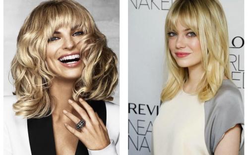 Челка на средние волосы. Как выбрать челку на средние волосы? 06