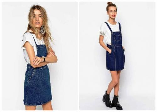 С чем носить джинсовое платье осенью. С чем носить джинсовые платья осенью: 4 стильных и теплых наряда 30