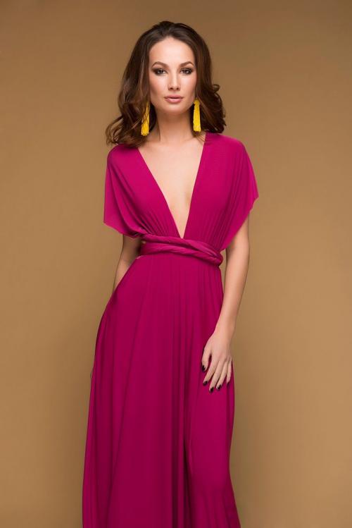 Малиновое платье с чем носить. Модные тенденции 2019 года