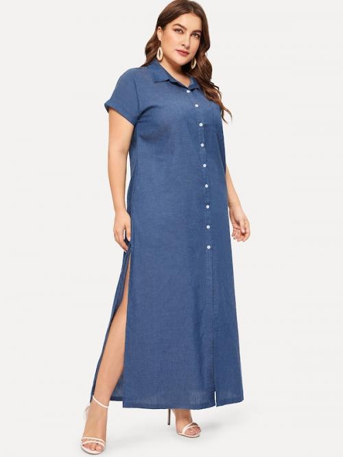 С чем носить джинсовое платье-рубашку 2020. С чем носить платье-рубашку