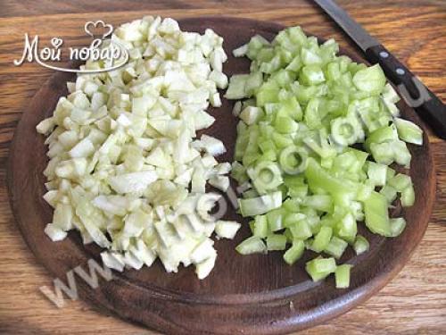 Лодочки из кабачков с курицей и рисом. Приготовление лодочек из кабачков, фаршированных курицей и овощами.