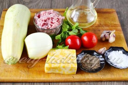 Лодочки из кабачков с фаршем в духовке. Фаршированные кабачки лодочки с фаршем в духовке