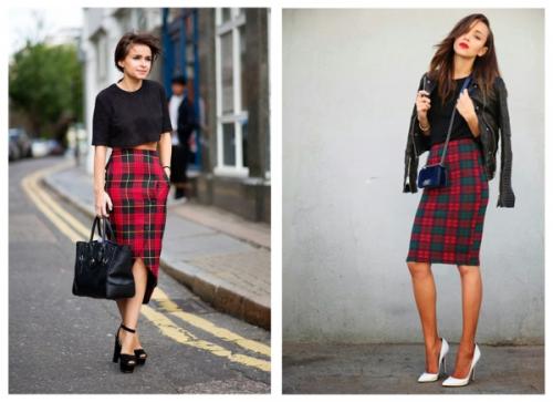 С чем носить красную юбку зимой. С чем носить юбку красного цвета? 30 фото-идей