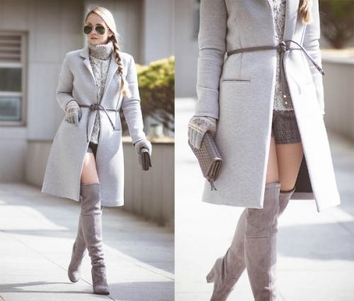 С какими ботинками носить пальто. С какой обувью носить женское пальто до колена?