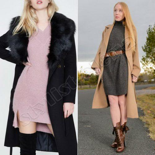 С какими ботинками носить пальто халат. Как носить пальто-халат: лучшие сочетания с одеждой, обувью, аксессуарами