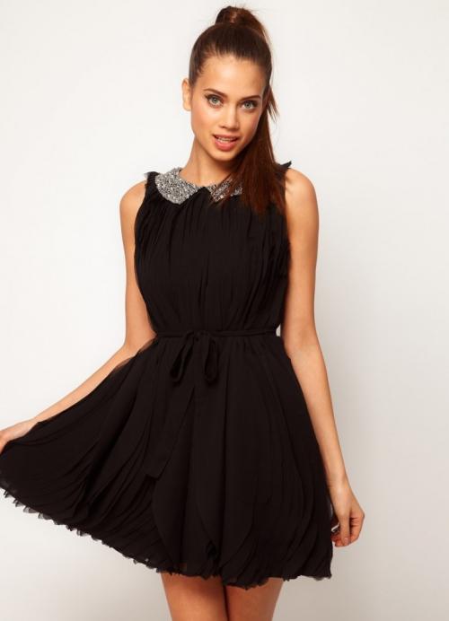 Интересные воротники на платье. Платье с воротником: 83 фото лучших современных вариантов фасонов