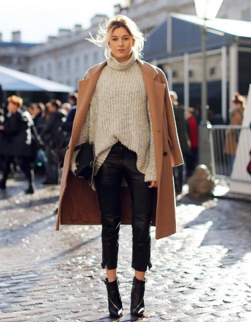 С чем носить длинное пальто зимой. Как носить пальто зимой и не замерзнуть: 5 стильных лайфхаков