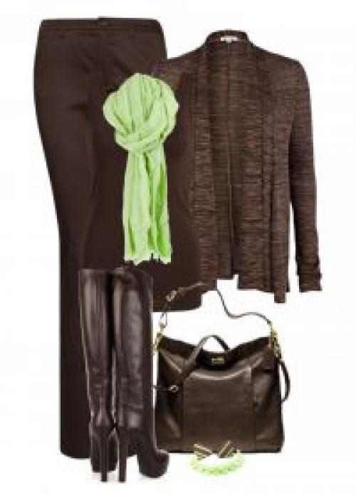 Цвет мокко в одежде. 