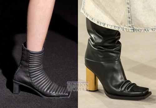 Сапоги чулки тренд 2019. Обувь с квадратным носом - снова в моде