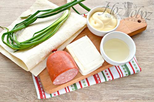 Начинки для лавашей тонких жареные. Ингредиенты: