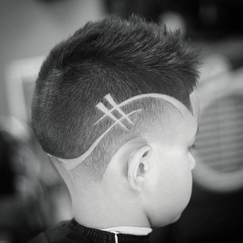 Рисунки на голове для детей. Идеи причесок с рисунками на голове для мальчиков