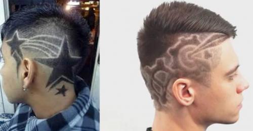 Как научиться делать рисунки на голове машинкой. Виды рисунков на голове