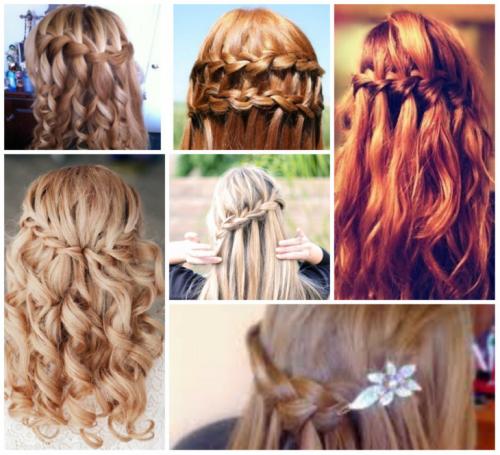 Стрижка водопад на длинные волосы. Прическа водопад — схемы плетения, особенности оформления и ухода + фото