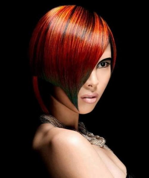 Короткая асимметричная стрижка с длинной челкой. Модные асимметричные стрижки 2020: минимализм и casual 10