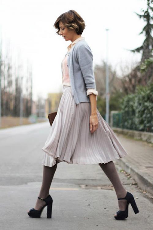 Лук с серым кардиганом. Варианты сочетания разных вариантов моделей