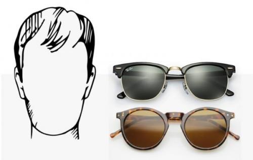 Как подобрать очки по форме лица мужчине. Как подобрать мужские солнцезащитные очки