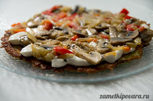 Торт из кабачков с грибами. Торт из кабачков с грибами