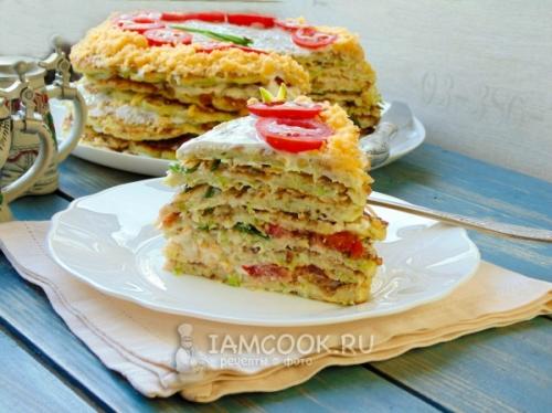 Рецепт приготовления овощного торта из кабачков. Торт из кабачков