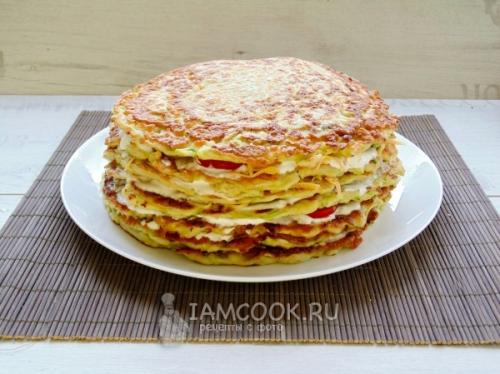 Рецепт приготовления овощного торта из кабачков. Торт из кабачков