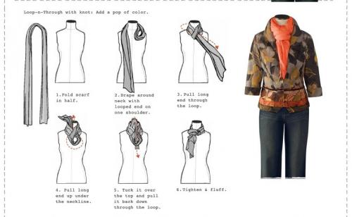 Круглый шарф на шею. Шарф на каждый сезон