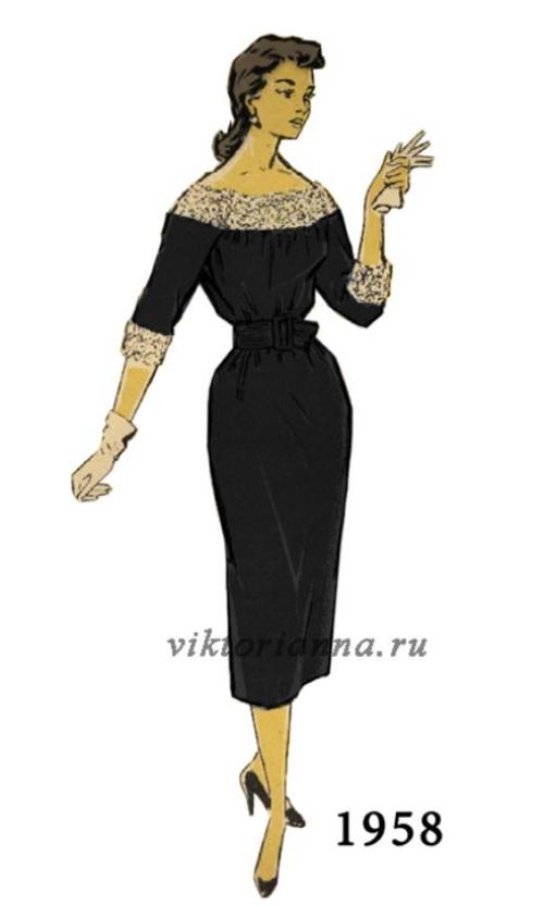 Платья 40-х годов выкройки. Выкройки платьев 50 х годов: нестареющее ретро