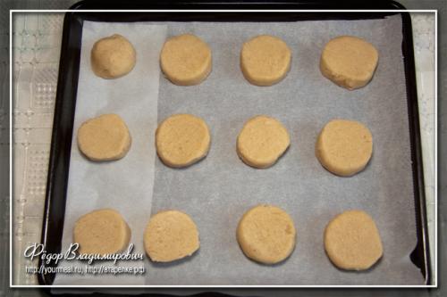 Банановое печенье. Банановое песочное печенье.