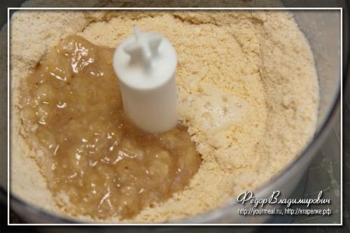 Банановое печенье. Банановое песочное печенье.