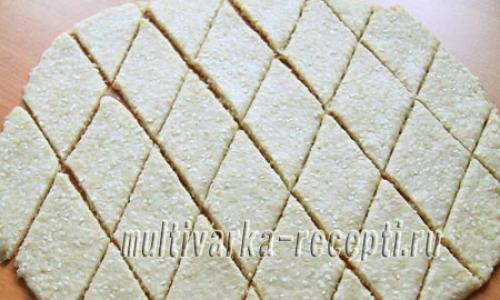 Постное печенье с кунжутом и семечками. Постное домашнее печенье с кужутом