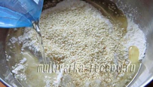 Постное печенье с кунжутом и семечками. Постное домашнее печенье с кужутом