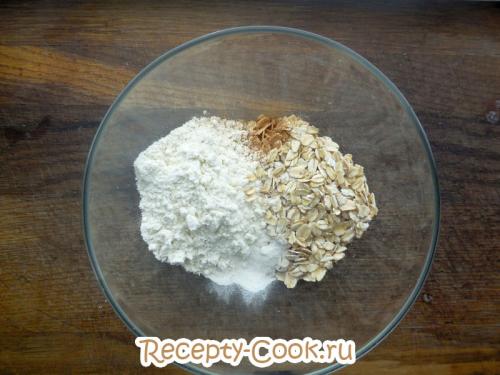 Овсяное печенье с яблоками рецепт диетический. Овсяное печенье с яблоком