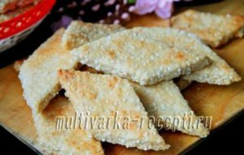 Постное печенье с кунжутом и семечками. Постное домашнее печенье с кужутом