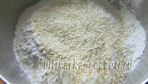 Постное печенье с кунжутом и семечками. Постное домашнее печенье с кужутом