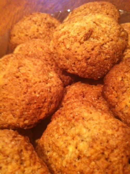 Постное овсяное печенье с яблоком