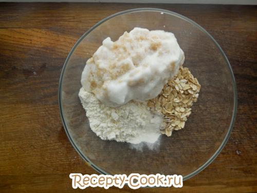 Овсяное печенье с яблоками рецепт диетический. Овсяное печенье с яблоком