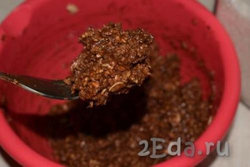 Постное овсяное печенье с бананом.