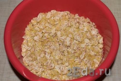 Постное овсяное печенье с бананом.