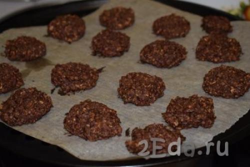 Постное овсяное печенье с бананом.