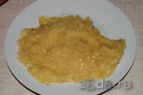 Постное овсяное печенье с бананом.