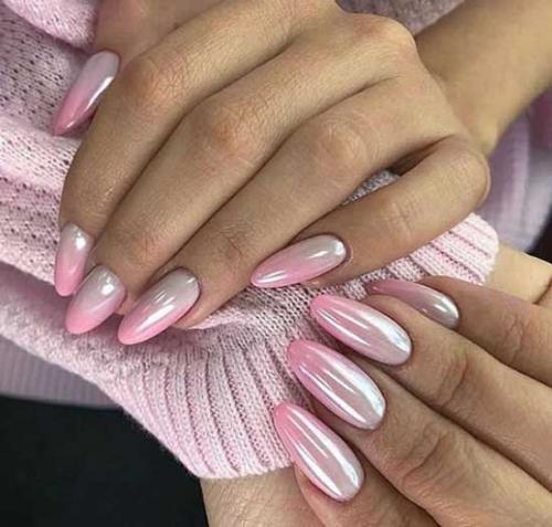 Маникюр с жемчужной втиркой 2019. Новинки маникюра с втиркой 2019-2020: топовые идеи на фото