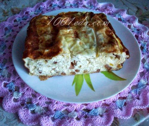 Запеканка с лавашом и творогом. Творожная запеканка в лаваше: пошагово с фото