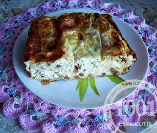 Запеканка с лавашом и творогом. Творожная запеканка в лаваше: пошагово с фото