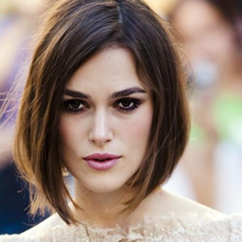 Боб на ножке с челкой. Боб-каре на ножке – кому идет 19