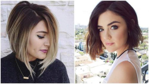 Боб на ножке с челкой. Боб-каре на ножке – кому идет 16